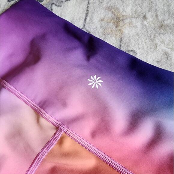 Athleta Love Proudly 7/8 Tight Multicolor Rainbow Print High Rise Powerlift - Picture 4 of 9